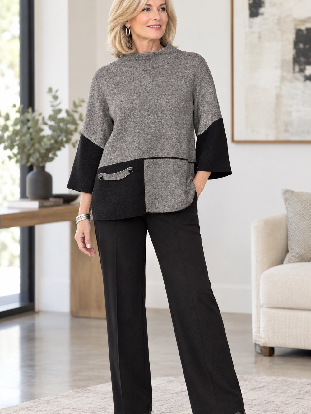 Variations classic elegant sweater top